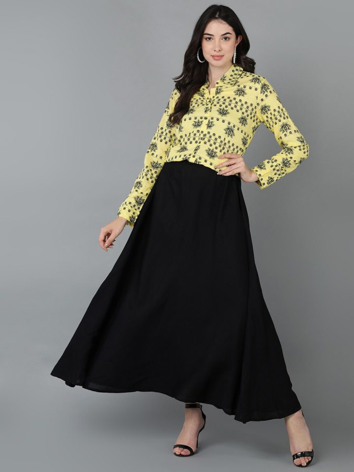Layered Sets: Printed Top & Skirt Co-ords Set