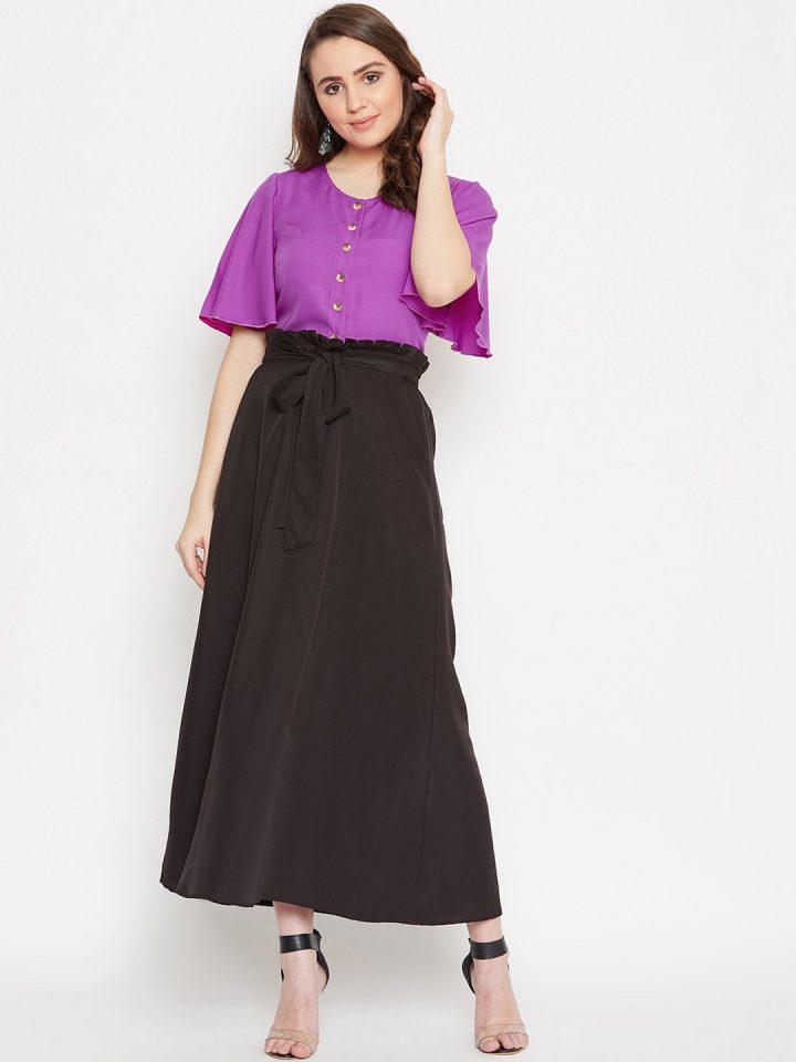 Layered Sets: Women Top with A-Line Skirt